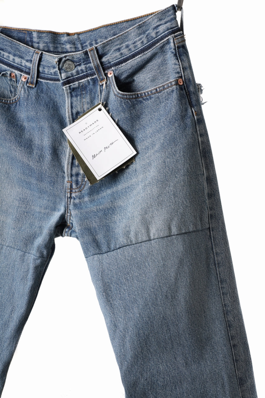 Load image into Gallery viewer, READYMADE DENIM PANTS - FLARE / (BLUE #F)