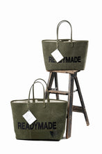 Load image into Gallery viewer, READYMADE DOROTHY BAG LARGE – Remade from Vintage Military Canvas (KHAKI)