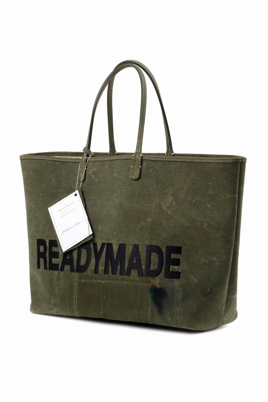 READYMADE DOROTHY BAG LARGE – Remade from Vintage Military Canvas (KHAKI)