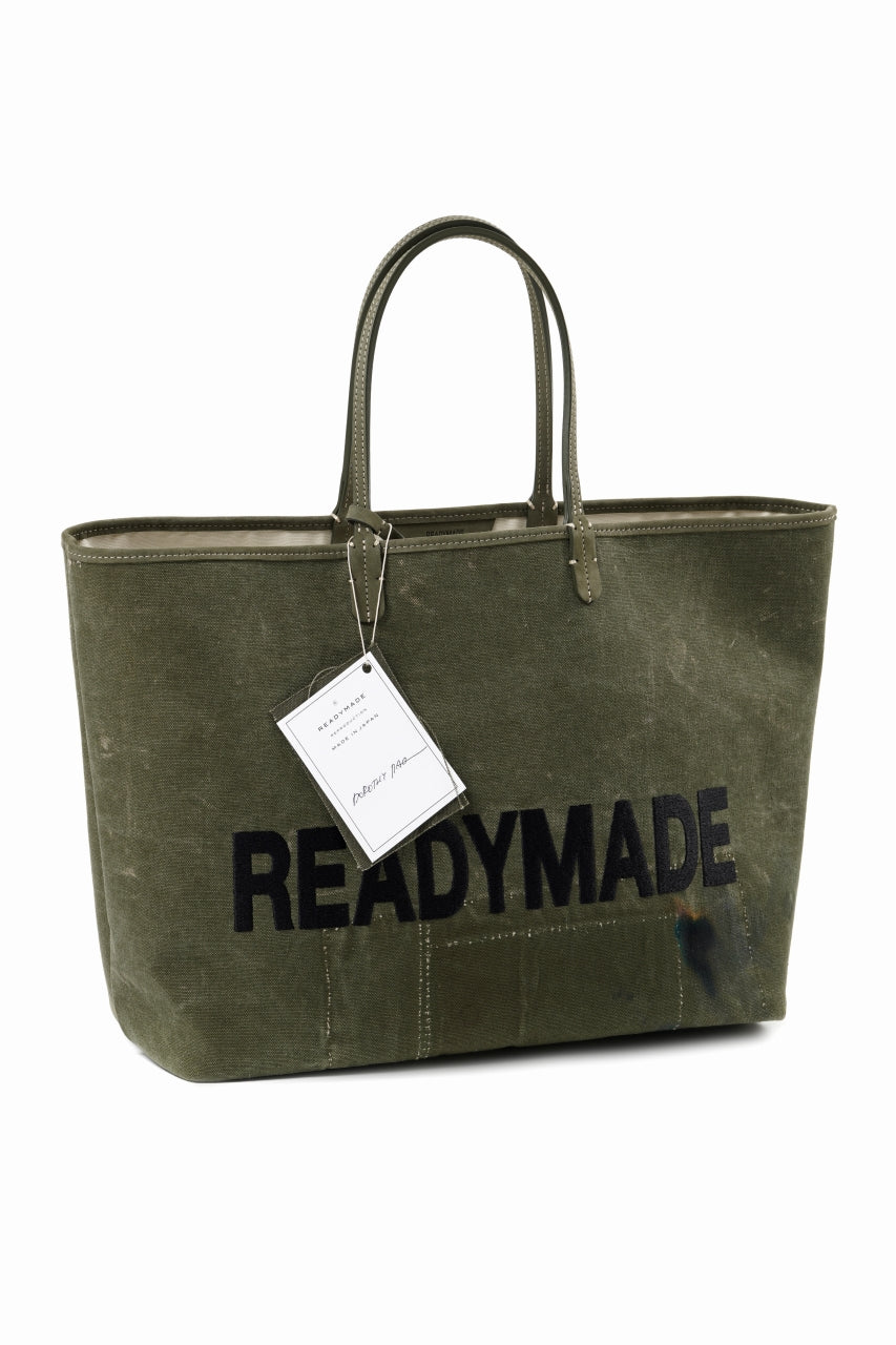 Load image into Gallery viewer, READYMADE DOROTHY BAG LARGE – Remade from Vintage Military Canvas (KHAKI)