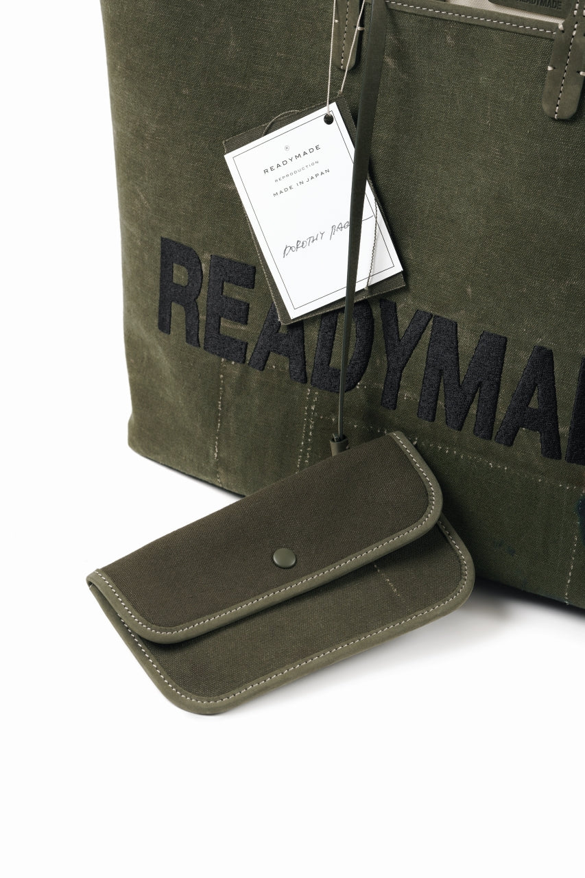Load image into Gallery viewer, READYMADE DOROTHY BAG LARGE – Remade from Vintage Military Canvas (KHAKI)