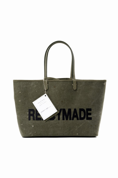 READYMADE DOROTHY BAG LARGE – Remade from Vintage Military Canvas (KHAKI)