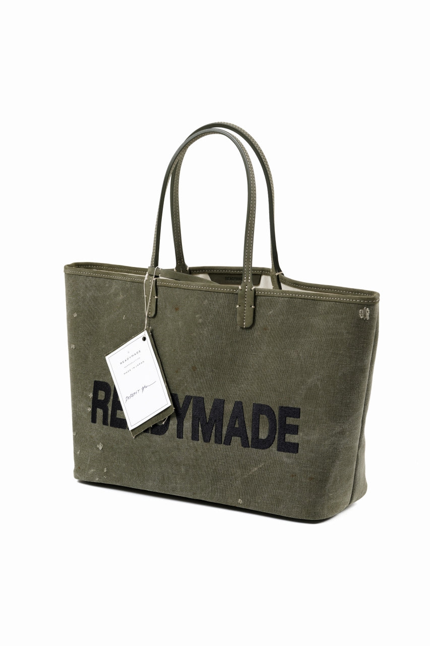 READYMADE DOROTHY BAG MEDIUM - Remade from Vintage Military Canvas (KHAKI)