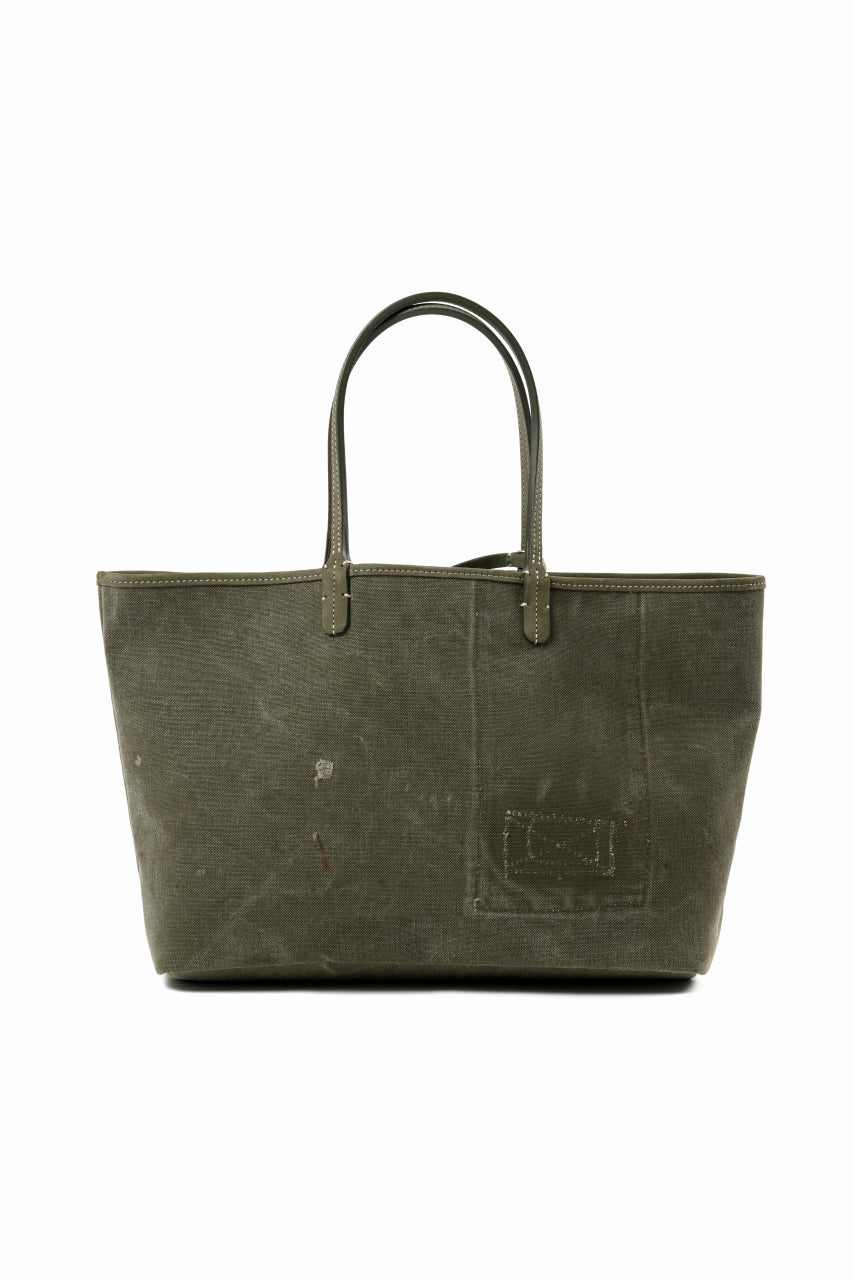 Load image into Gallery viewer, READYMADE DOROTHY BAG LARGE – Remade from Vintage Military Canvas (KHAKI)