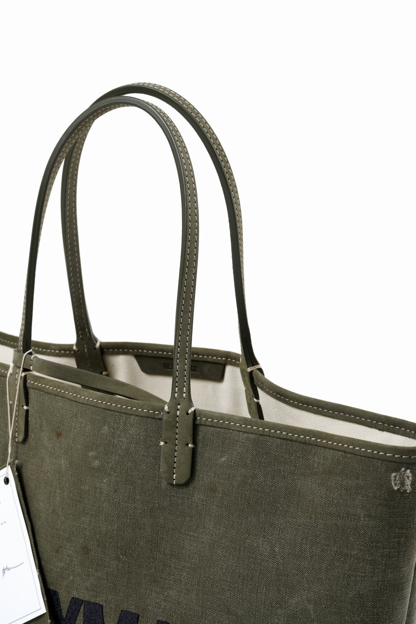 Load image into Gallery viewer, READYMADE DOROTHY BAG LARGE – Remade from Vintage Military Canvas (KHAKI)