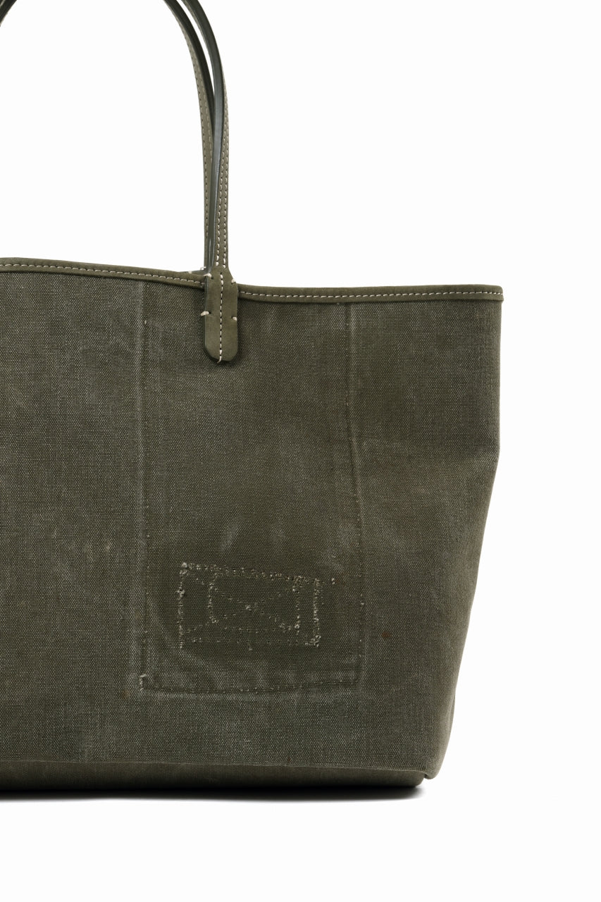 Load image into Gallery viewer, READYMADE DOROTHY BAG LARGE – Remade from Vintage Military Canvas (KHAKI)
