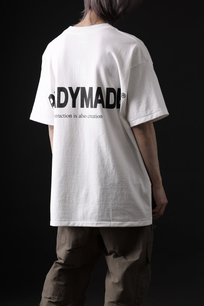 画像をギャラリービューアに読み込む, READYMADE SMILE &amp; LOGO SHORT SLEEVE T-SHIRT (WHITE)