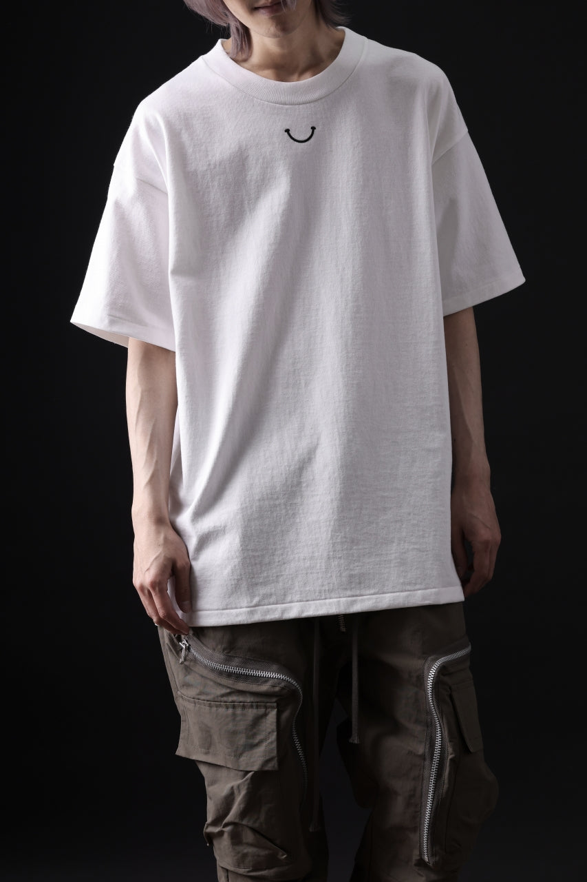 画像をギャラリービューアに読み込む, READYMADE SMILE &amp; LOGO SHORT SLEEVE T-SHIRT (WHITE)