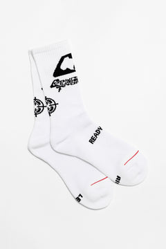 画像をギャラリービューアに読み込む, READYMADE CREW SOCKS CLF (WHITE)