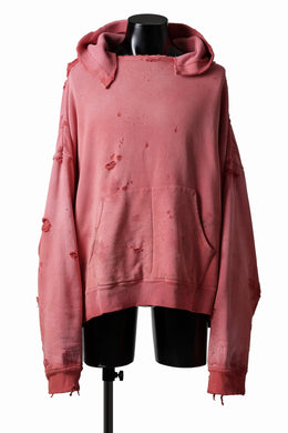 READYMADE GRUNGE DOUBLE FACE HOODIE (RED)