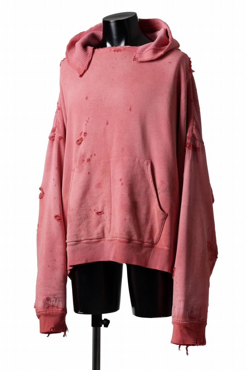 READYMADE GRUNGE DOUBLE FACE HOODIE (RED)