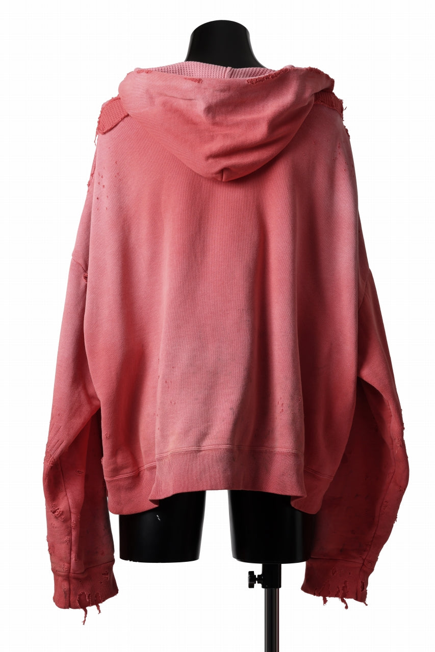 READYMADE GRUNGE DOUBLE FACE HOODIE (RED)