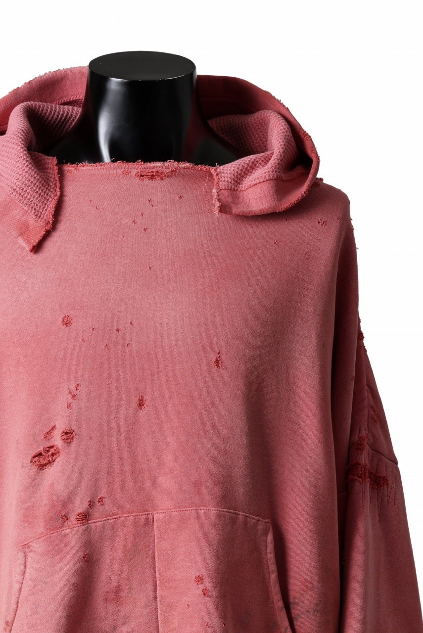 READYMADE GRUNGE DOUBLE FACE HOODIE (RED)