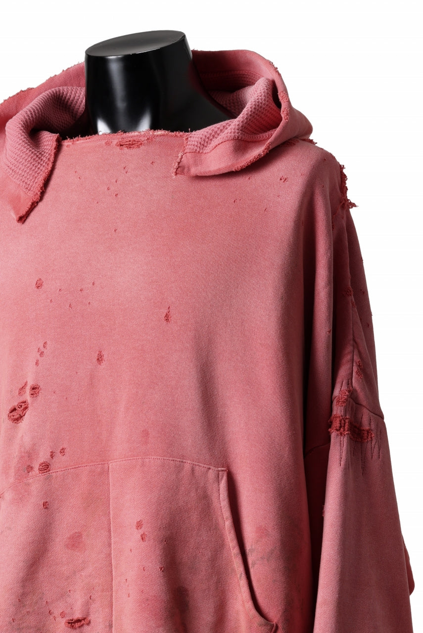 READYMADE GRUNGE DOUBLE FACE HOODIE (RED)