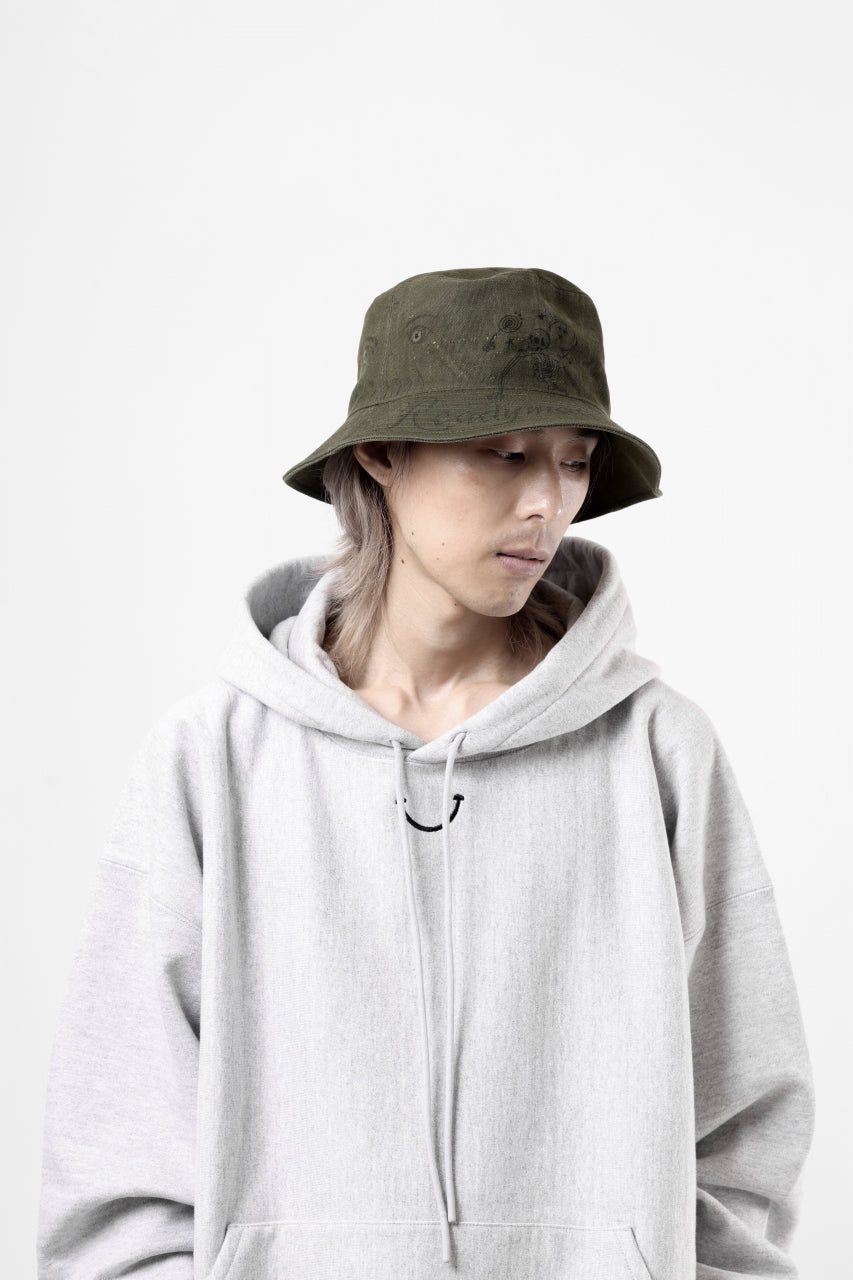 READYMADE x Dr.WOO BUCKET HAT TATOO (KHAKI)