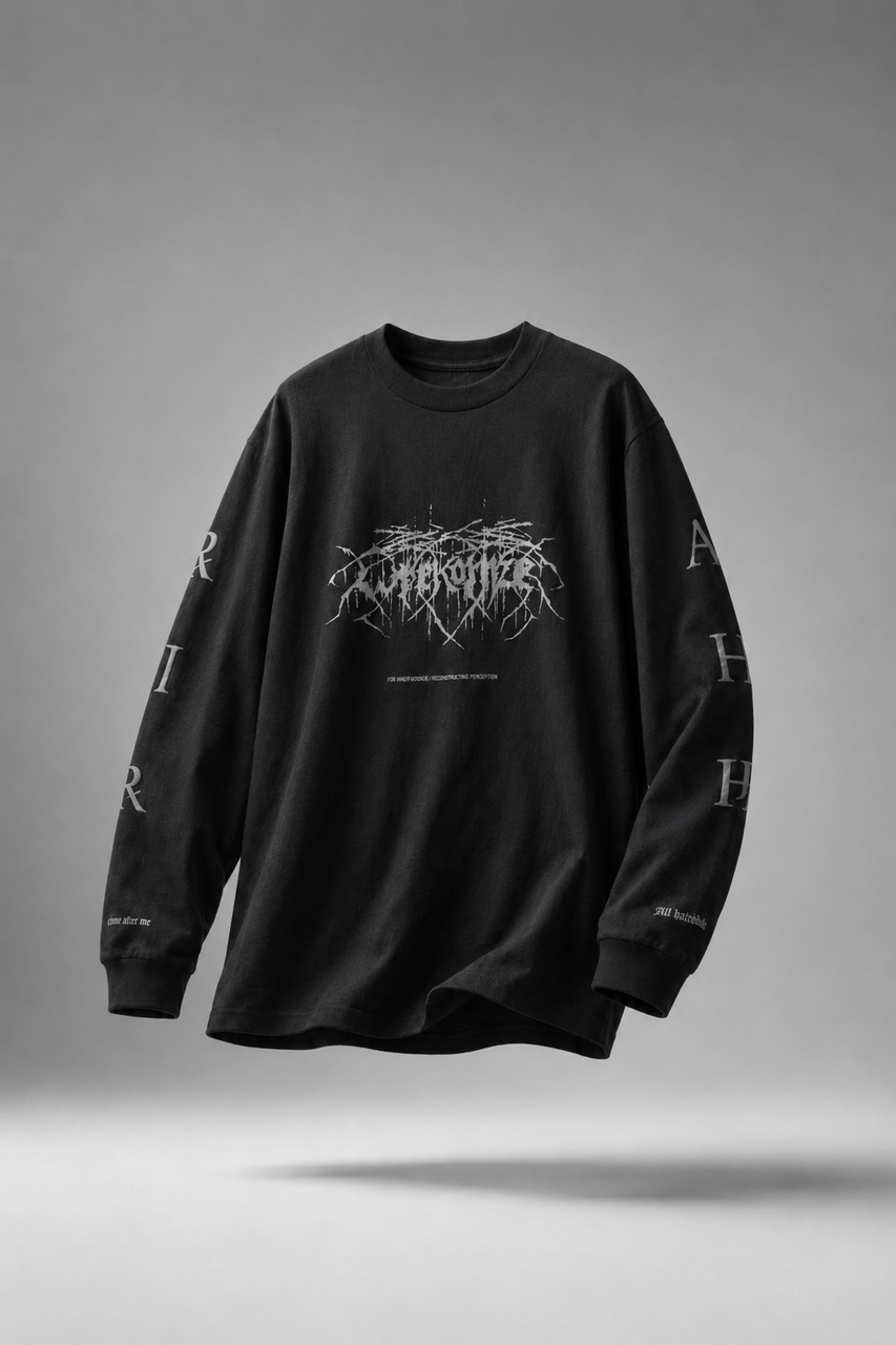 画像をギャラリービューアに読み込む, F/CE. RE WRECONIZE LONG SLEEVE T-SHIRT (BLACK)