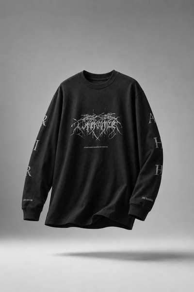F/CE. RE WRECONIZE LONG SLEEVE T-SHIRT (BLACK)