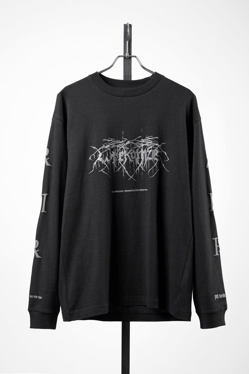 画像をギャラリービューアに読み込む, F/CE. RE WRECONIZE LONG SLEEVE T-SHIRT (BLACK)