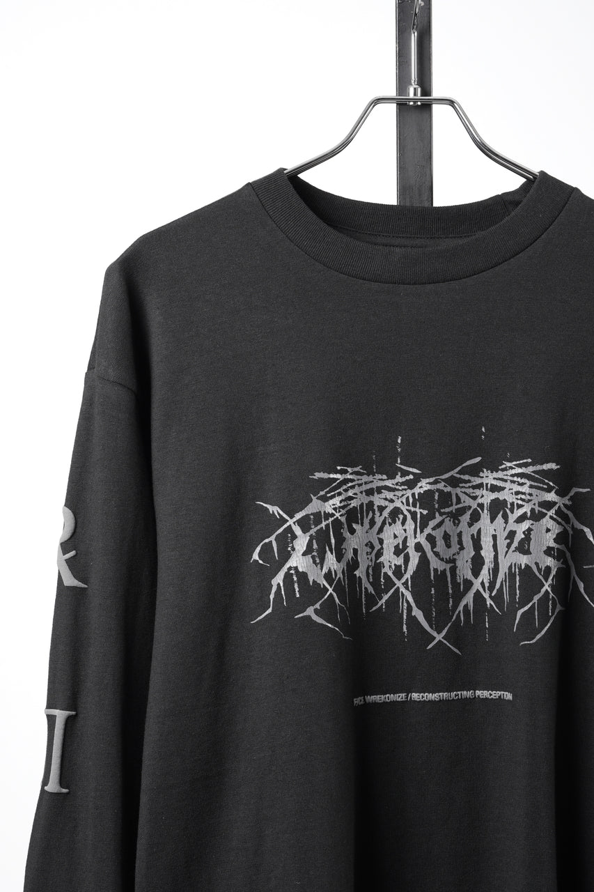 画像をギャラリービューアに読み込む, F/CE. RE WRECONIZE LONG SLEEVE T-SHIRT (BLACK)