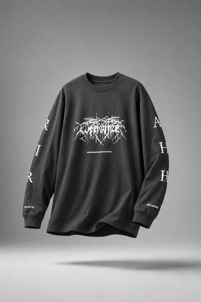 F/CE. RE WRECONIZE LONG SLEEVE T-SHIRT (CHARCOAL)