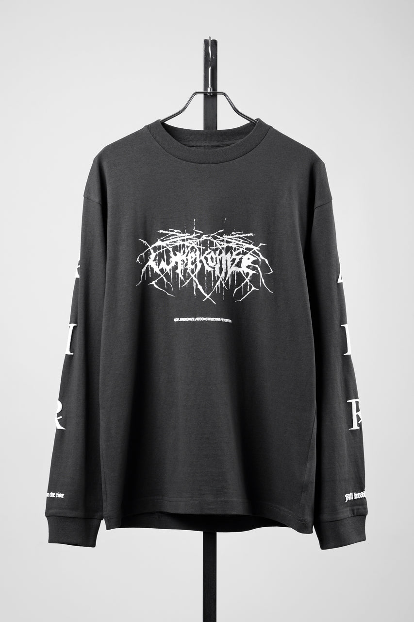 画像をギャラリービューアに読み込む, F/CE. RE WRECONIZE LONG SLEEVE T-SHIRT (CHARCOAL)