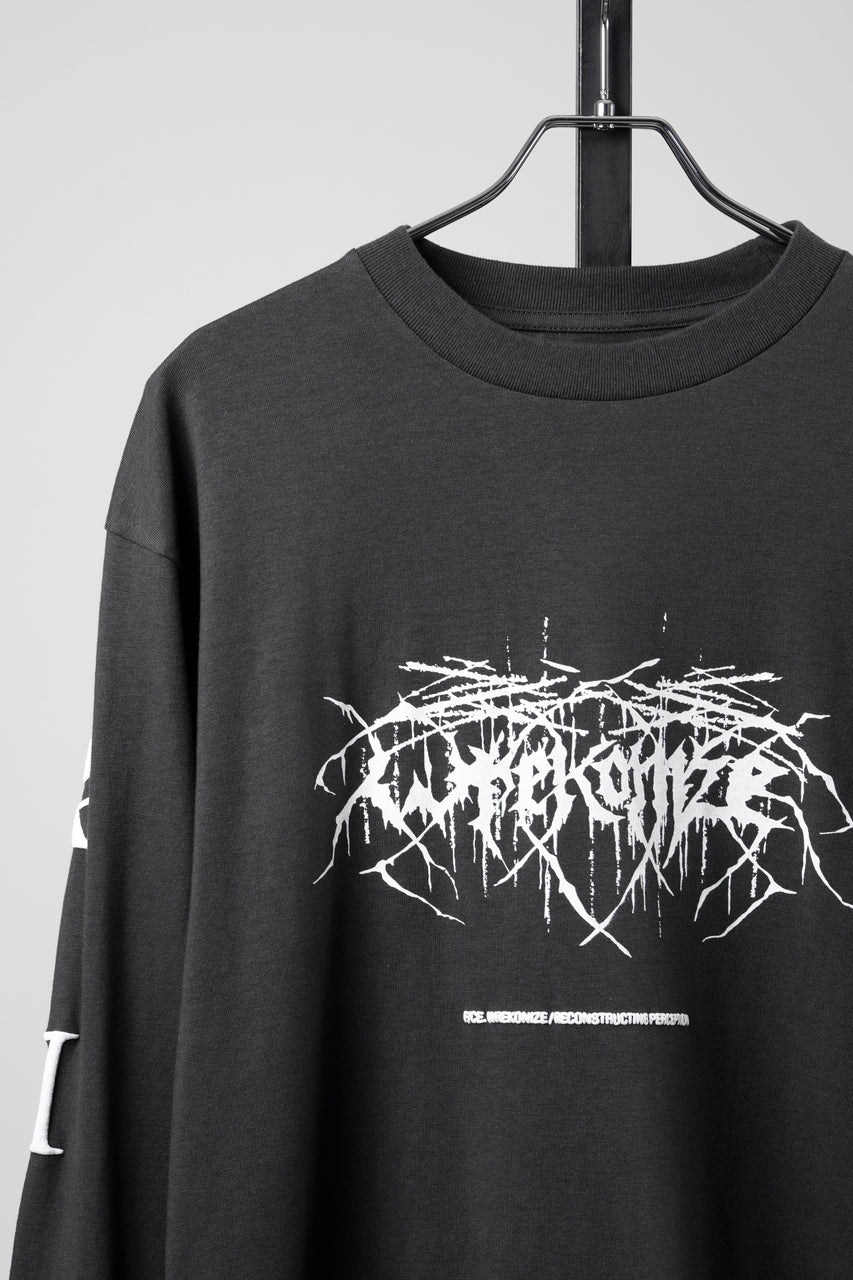 画像をギャラリービューアに読み込む, F/CE. RE WRECONIZE LONG SLEEVE T-SHIRT (CHARCOAL)