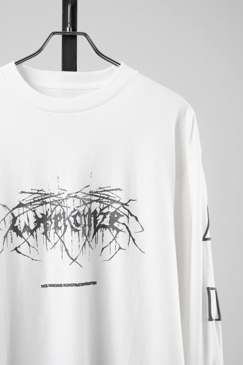 画像をギャラリービューアに読み込む, F/CE. RE WRECONIZE LONG SLEEVE T-SHIRT (WHITE)