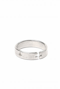 Load image into Gallery viewer, m.a+ multiple silver cross carved ring / AG050 AG (SILVER)