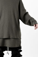 画像をギャラリービューアに読み込む, A.F ARTEFACT OVER SIZE TOP / RIB KNIT JERSEY (OLIVE)