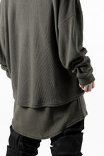 画像をギャラリービューアに読み込む, A.F ARTEFACT OVER SIZE TOP / RIB KNIT JERSEY (OLIVE)