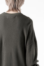 画像をギャラリービューアに読み込む, A.F ARTEFACT OVER SIZE TOP / RIB KNIT JERSEY (OLIVE)