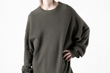 画像をギャラリービューアに読み込む, A.F ARTEFACT OVER SIZE TOP / RIB KNIT JERSEY (OLIVE)