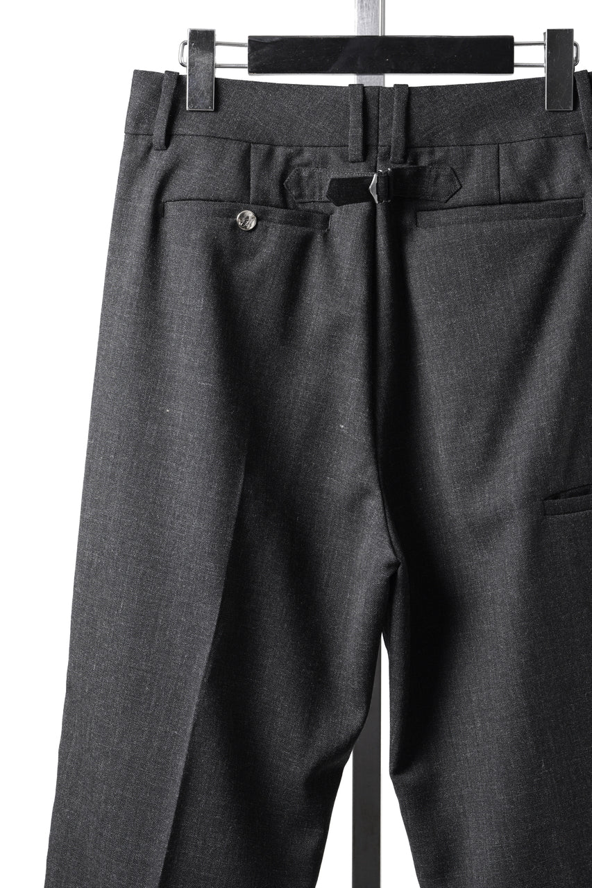 Load image into Gallery viewer, LASTMAN ONE TUCK SLACKS (BLACK)