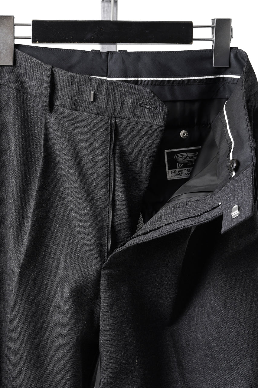 Load image into Gallery viewer, LASTMAN ONE TUCK SLACKS (BLACK)