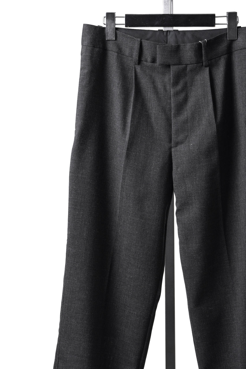 Load image into Gallery viewer, LASTMAN ONE TUCK SLACKS (BLACK)
