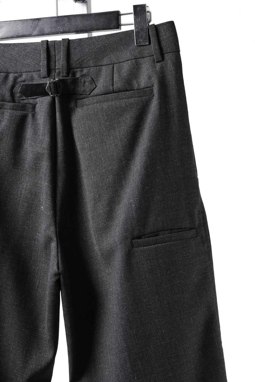 Load image into Gallery viewer, LASTMAN ONE TUCK SLACKS (BLACK)