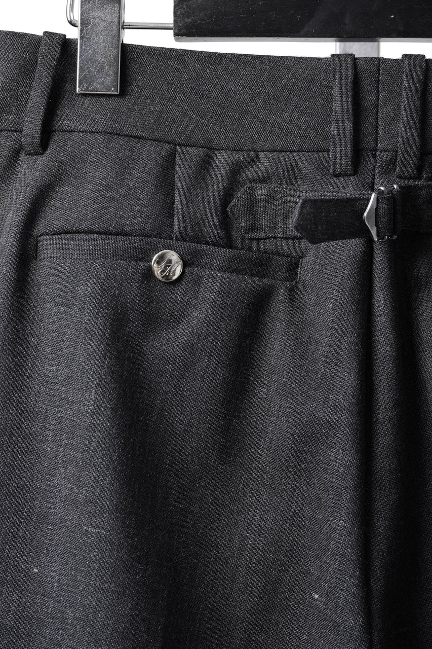 Load image into Gallery viewer, LASTMAN ONE TUCK SLACKS (BLACK)