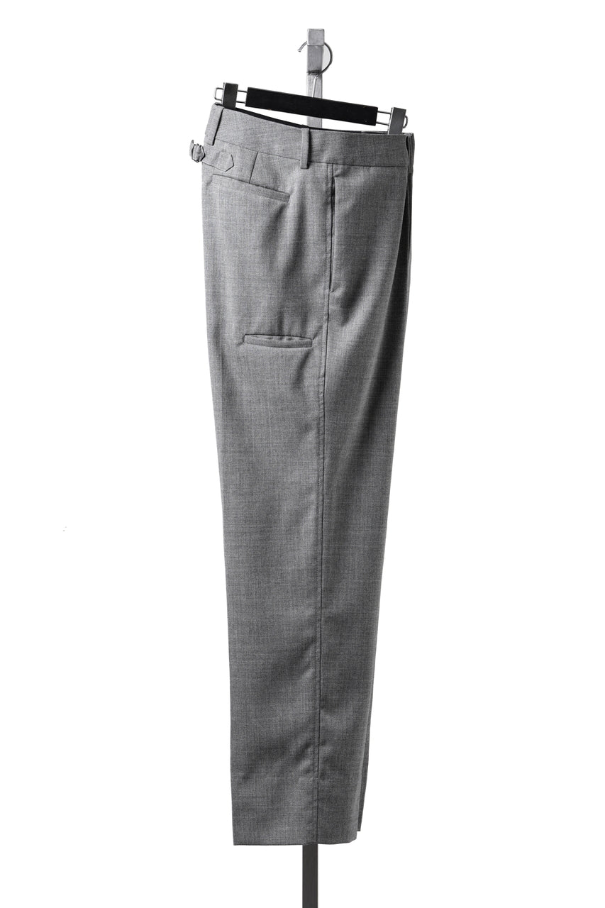 画像をギャラリービューアに読み込む, LASTMAN ONE TUCK SLACKS (GREY)