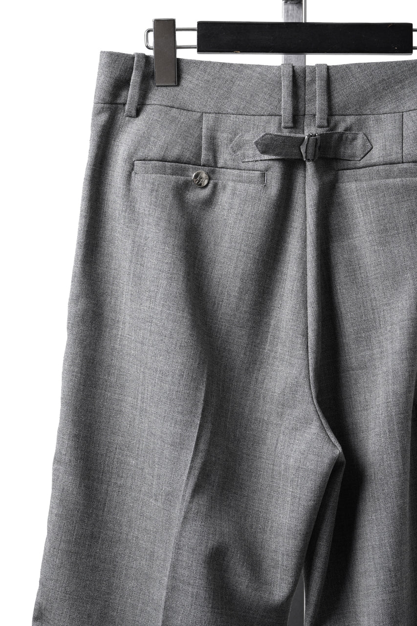 画像をギャラリービューアに読み込む, LASTMAN ONE TUCK SLACKS (GREY)