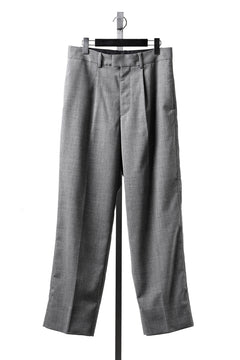 画像をギャラリービューアに読み込む, LASTMAN ONE TUCK SLACKS (GREY)
