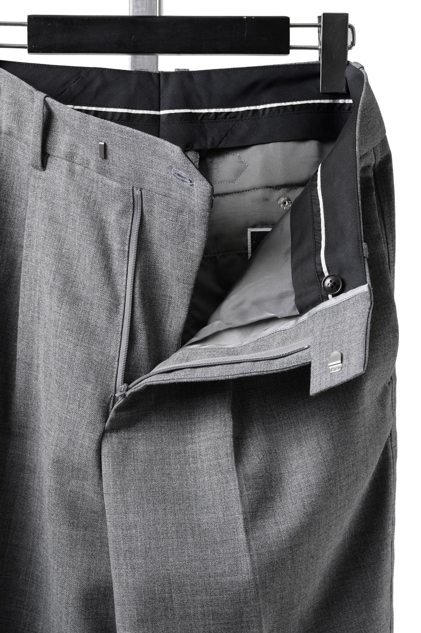 画像をギャラリービューアに読み込む, LASTMAN ONE TUCK SLACKS (GREY)