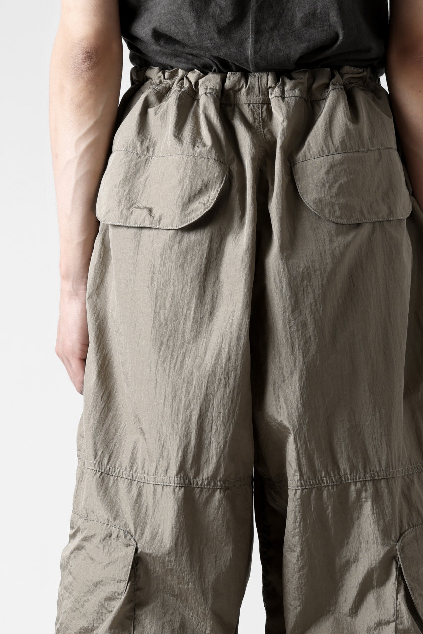 entire studios FREIGHT CARGO PANTS / CRINKLE NYLON (SAGE)