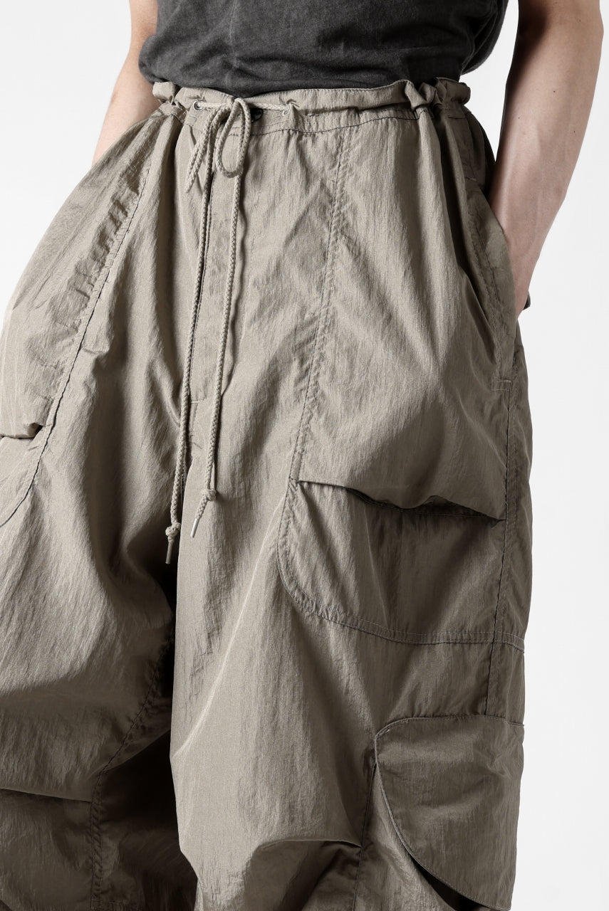 entire studios FREIGHT CARGO PANTS / CRINKLE NYLON (SAGE)