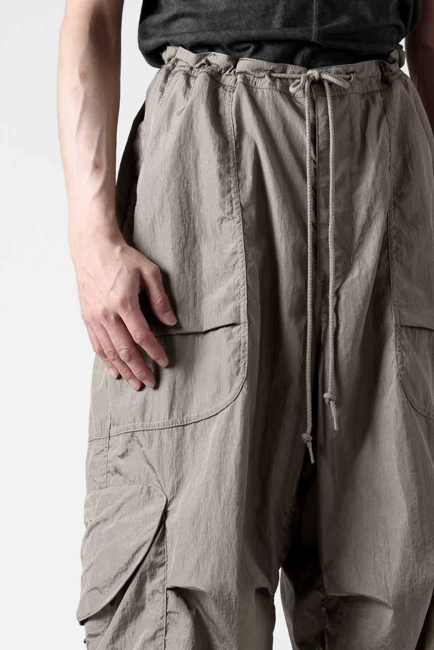 entire studios FREIGHT CARGO PANTS / CRINKLE NYLON (SAGE)