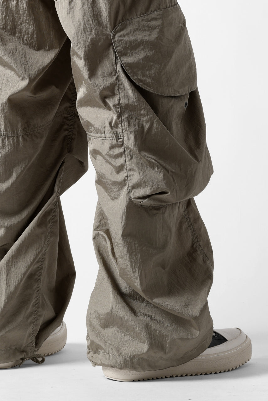 entire studios FREIGHT CARGO PANTS / CRINKLE NYLON (SAGE)