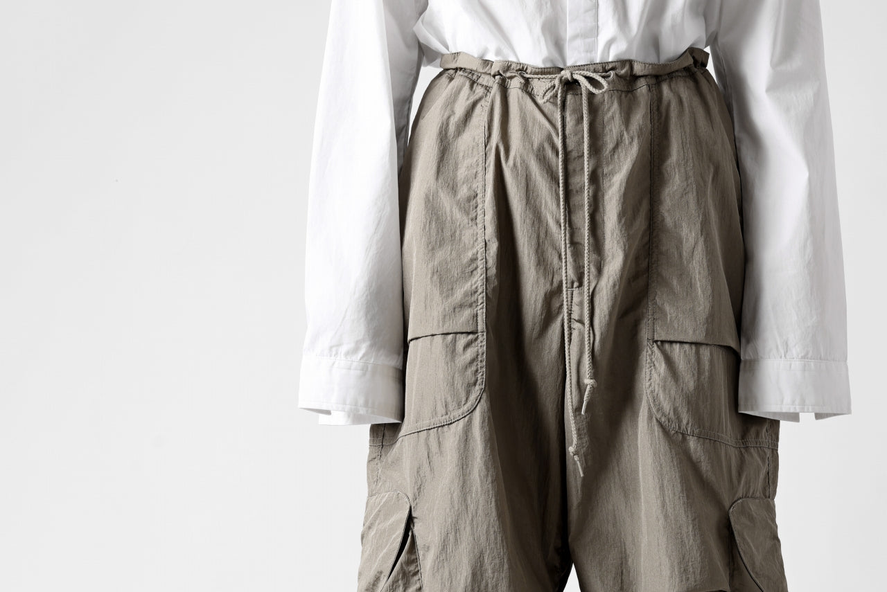 entire studios FREIGHT CARGO PANTS / CRINKLE NYLON (SAGE)