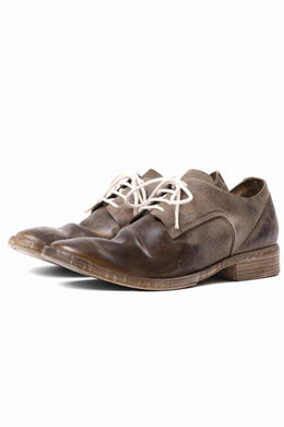 BORIS BIDJAN SABERI HORSE CULATTA SKIN DERBY SHOES / OBJECT DYED & HAND-TREATED 