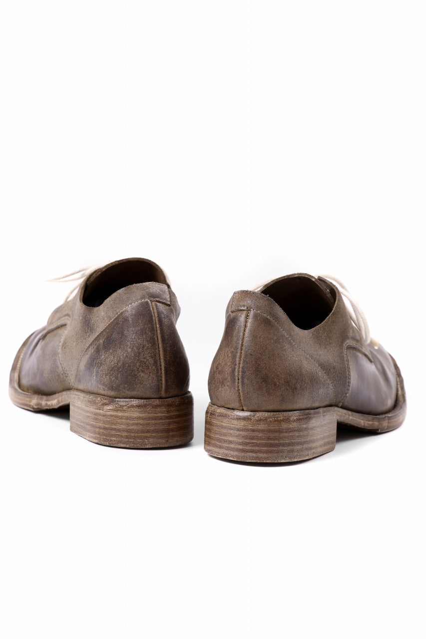 Load image into Gallery viewer, BORIS BIDJAN SABERI HORSE CULATTA SKIN DERBY SHOES / OBJECT DYED &amp; HAND-TREATED &quot;SHOE2.1&quot; (OAK)