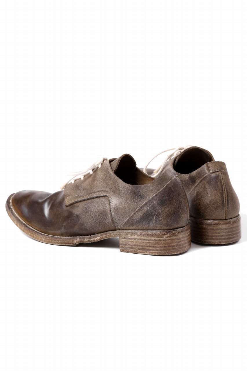 Load image into Gallery viewer, BORIS BIDJAN SABERI HORSE CULATTA SKIN DERBY SHOES / OBJECT DYED &amp; HAND-TREATED &quot;SHOE2.1&quot; (OAK)