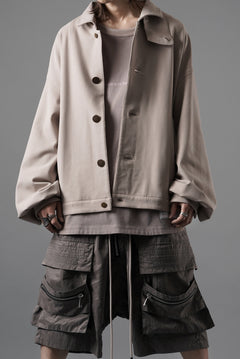 画像をギャラリービューアに読み込む, beauty : beast LAPEL COLLAR SHIRTS JACKET (BEIGE)